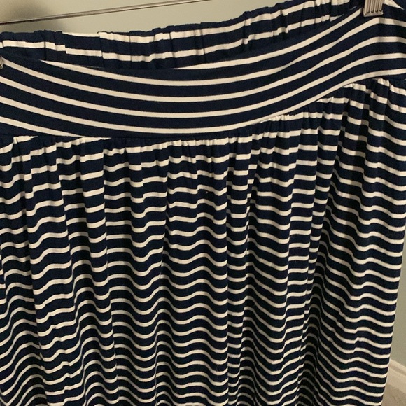 Maternity Skirt - Navy & White Stripes, Size XS - Picture 2 of 3